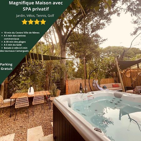 Maison Dans Les Arbres, Spa, Tennis, Parking Nimes Bagian luar foto