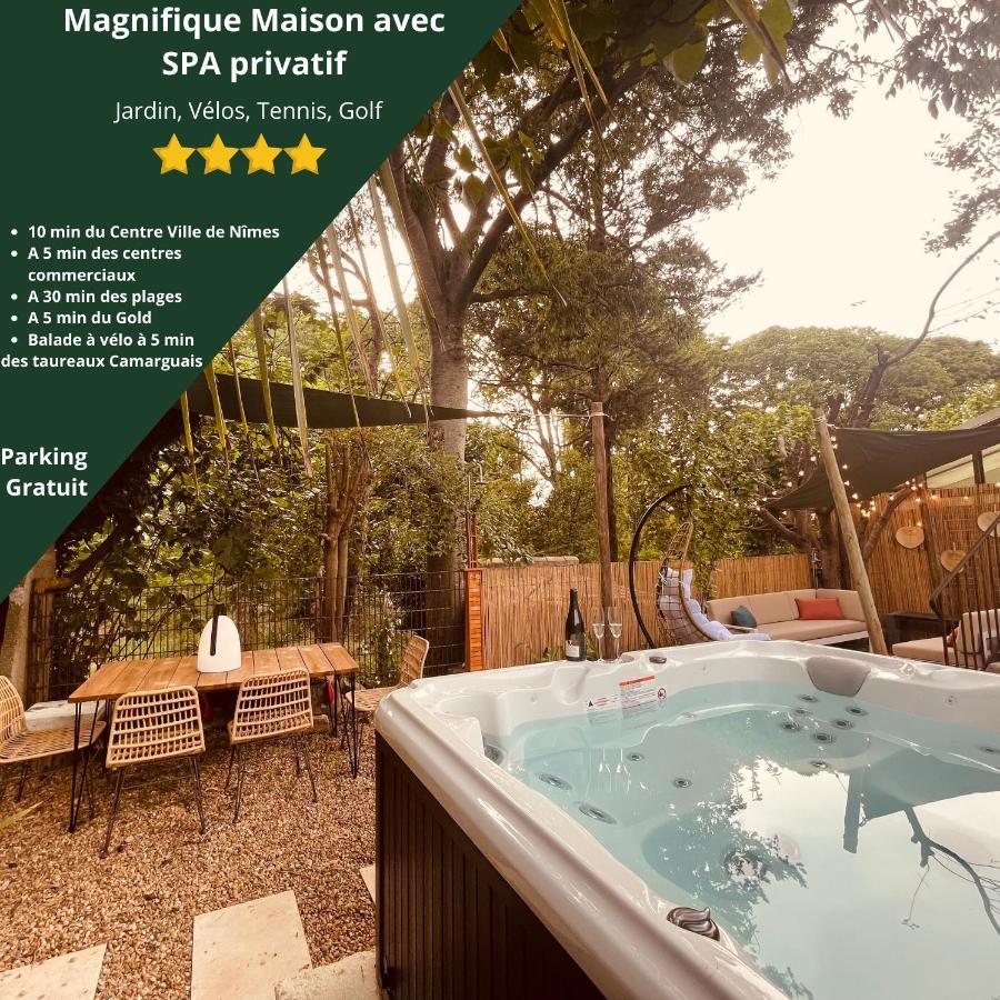 Maison Dans Les Arbres, Spa, Tennis, Parking Nimes Bagian luar foto